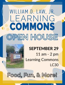 Learning Commons open house flyer